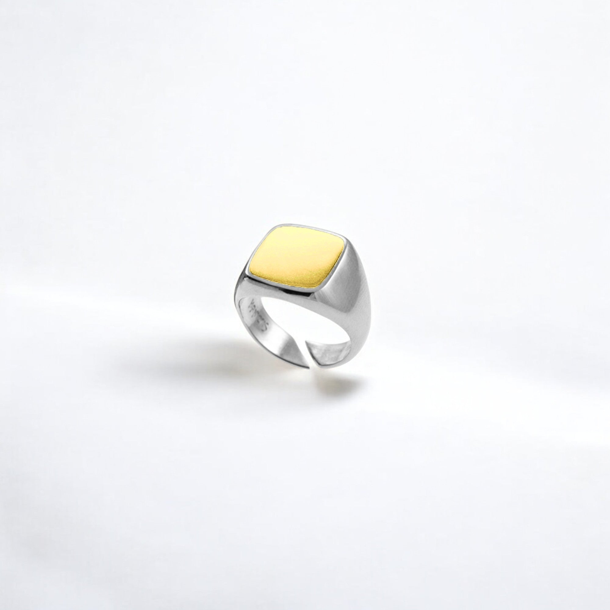 Men Collection_Haniotis Hellas_Wisdom_Ring_Two tone ring_Gold_Silver_Athes_Paros_Haniotis_Jewellery