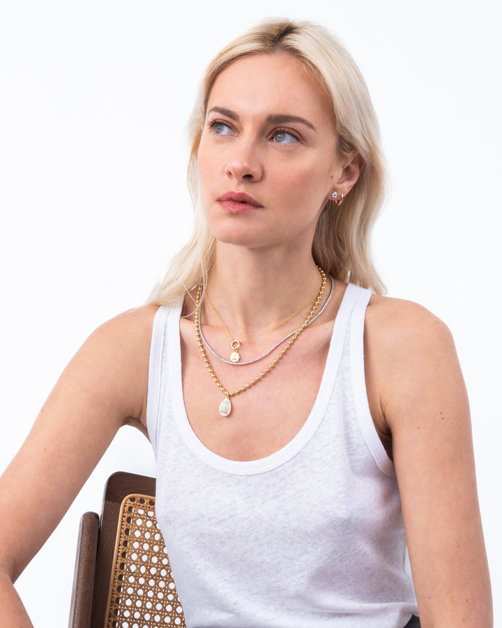 Pear shaped Opal Charm