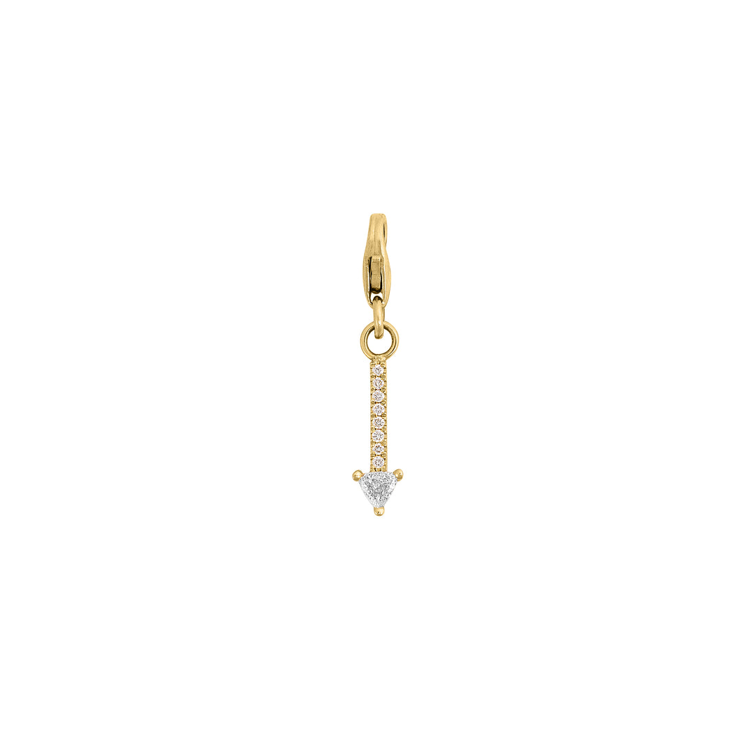 Diamond Arrow Charm in 18K Gold