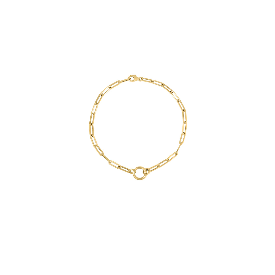 Bracelet Mini Paperclip with mini round clasp