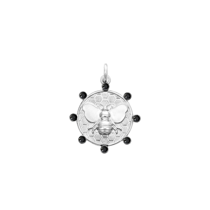 Diamond Bee Euphoria Charm in Sterling Silver