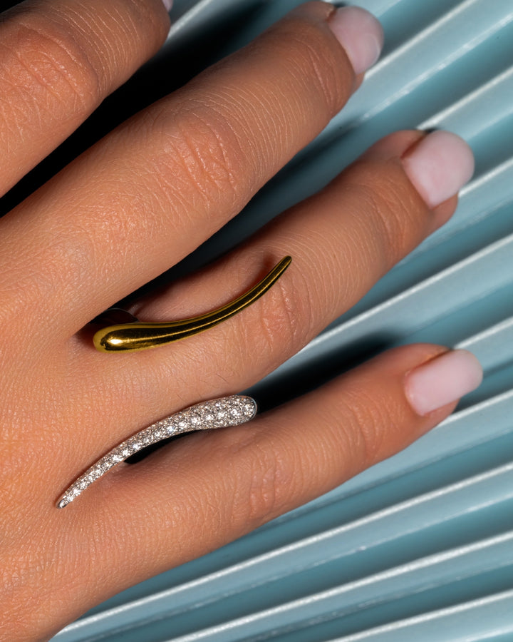 Pave Diamond Ceto Ring in 18K Gold