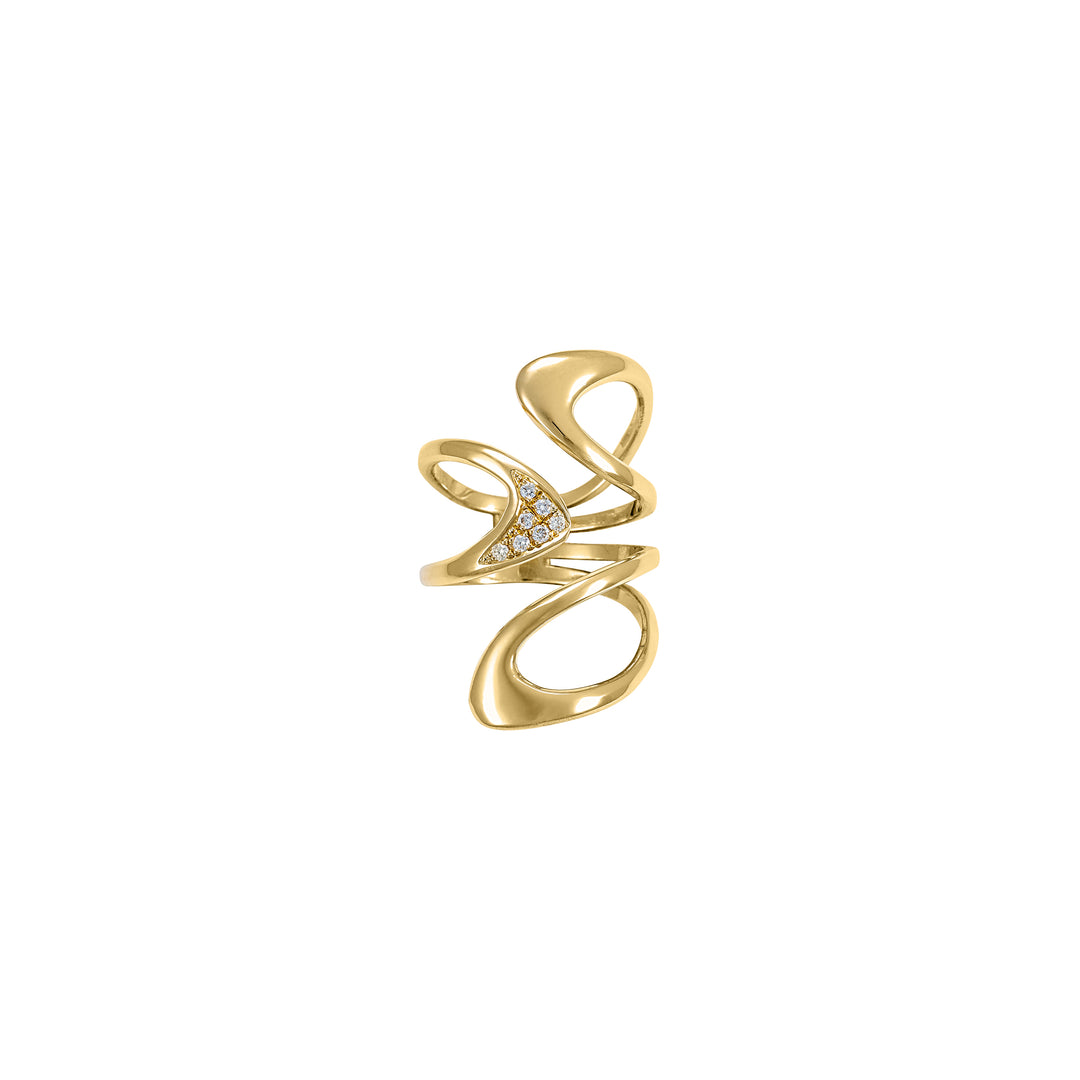 Diamond Pero Ring in 18K Gold