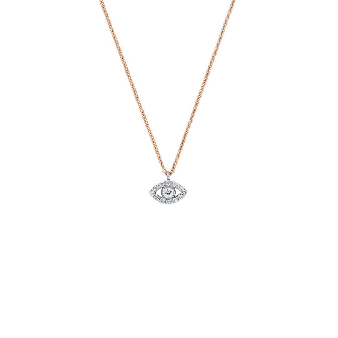 HaniotisHellas_Pendant_Rosegoldchain_WhiteGold18K_WhiteNaturalDiamonds_Handmade_FineJewellery_Haniotis_____Evileye_Diamonds_Eyes
