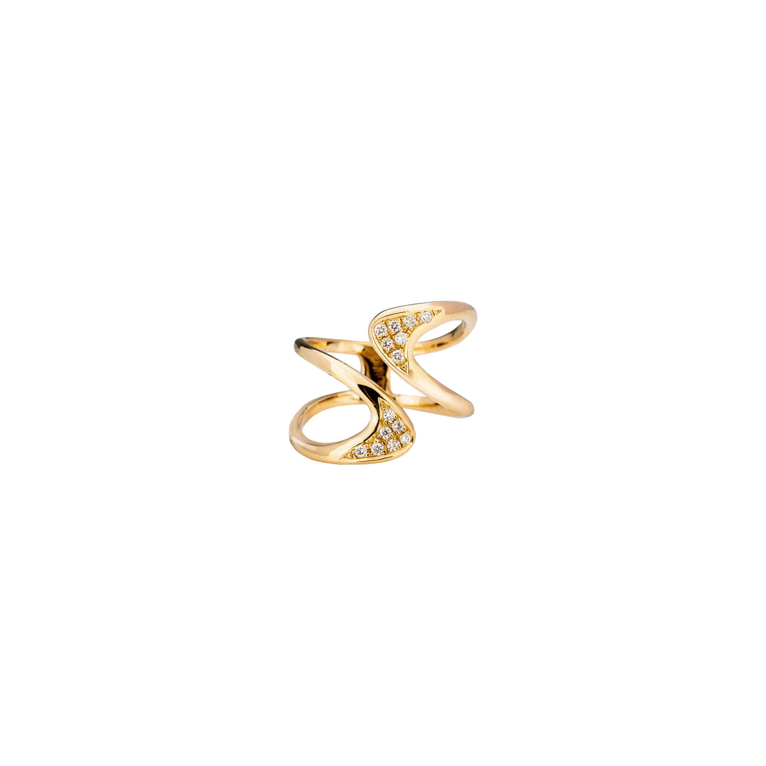 Diamond Aegean Ring in 18K Gold