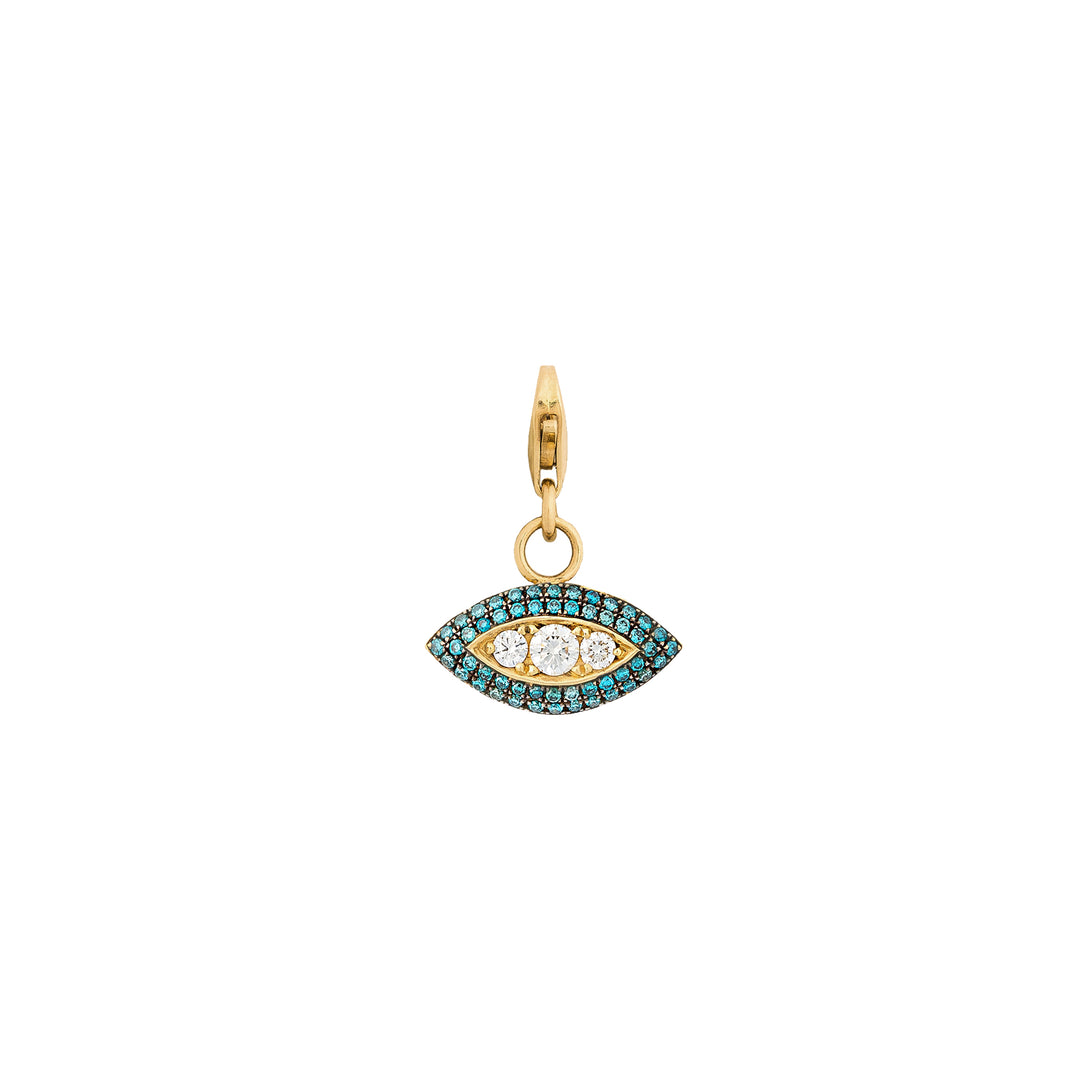 Hypnotic Eye Diamond charm in 18K Gold