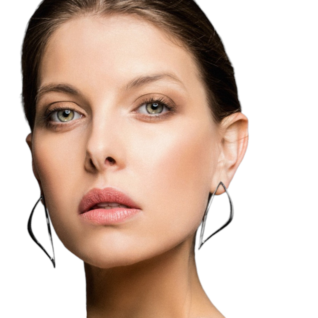 Ascra Earrings: Captivating Waves of Greek Mythology_Haniotis Hellas_Eternal Waves_Ascra earrings_Sterling Silver