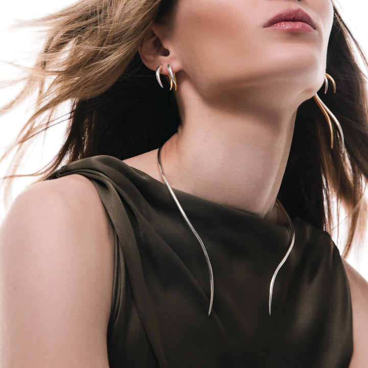 Haniotis_Hellas_Dione_Choker_Nerissa_Earrings_Sterling Silver_Athens_Paros_Haniotis_jewellery_ETERNAL_Waves_Athens_Paros