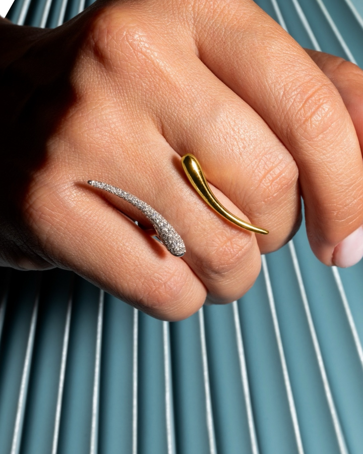 Pave Diamond Ceto Ring in 18K Gold