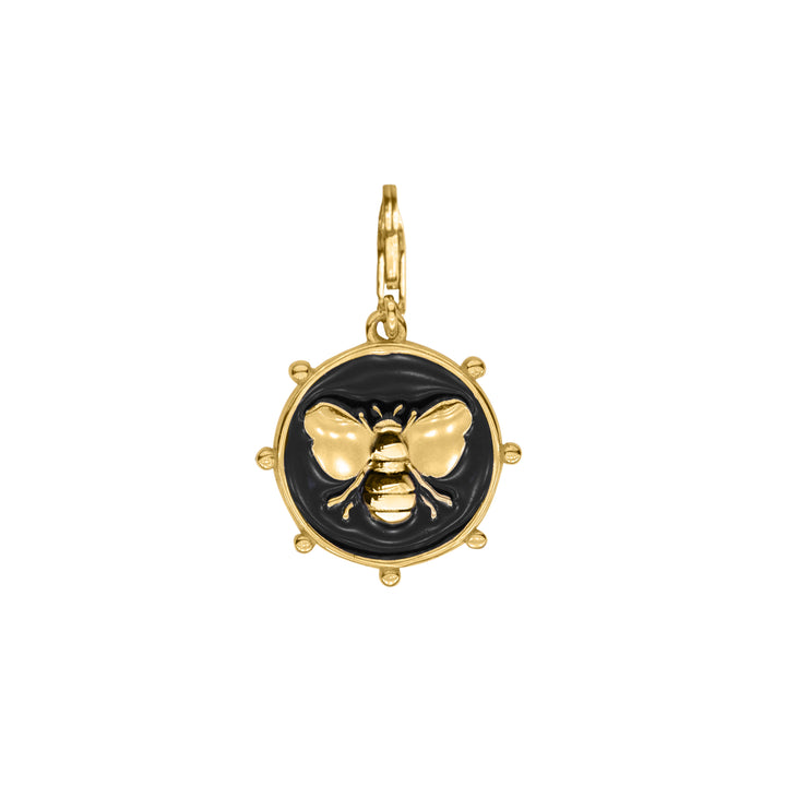 Noir Bee Euphoria Charm in 18K Gold