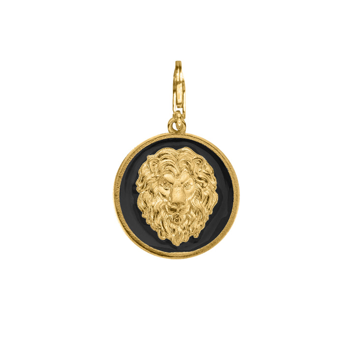 Noir Lion Strength Charm in 18K Gold