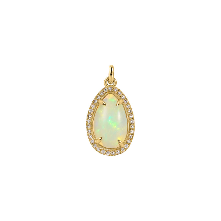 Pear shaped Opal Charm