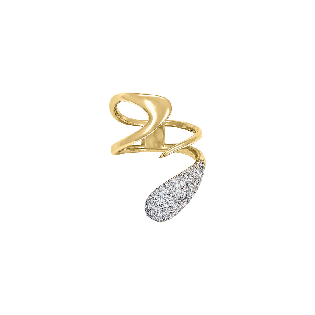 Pave Diamond Melite Ring in 18K Gold