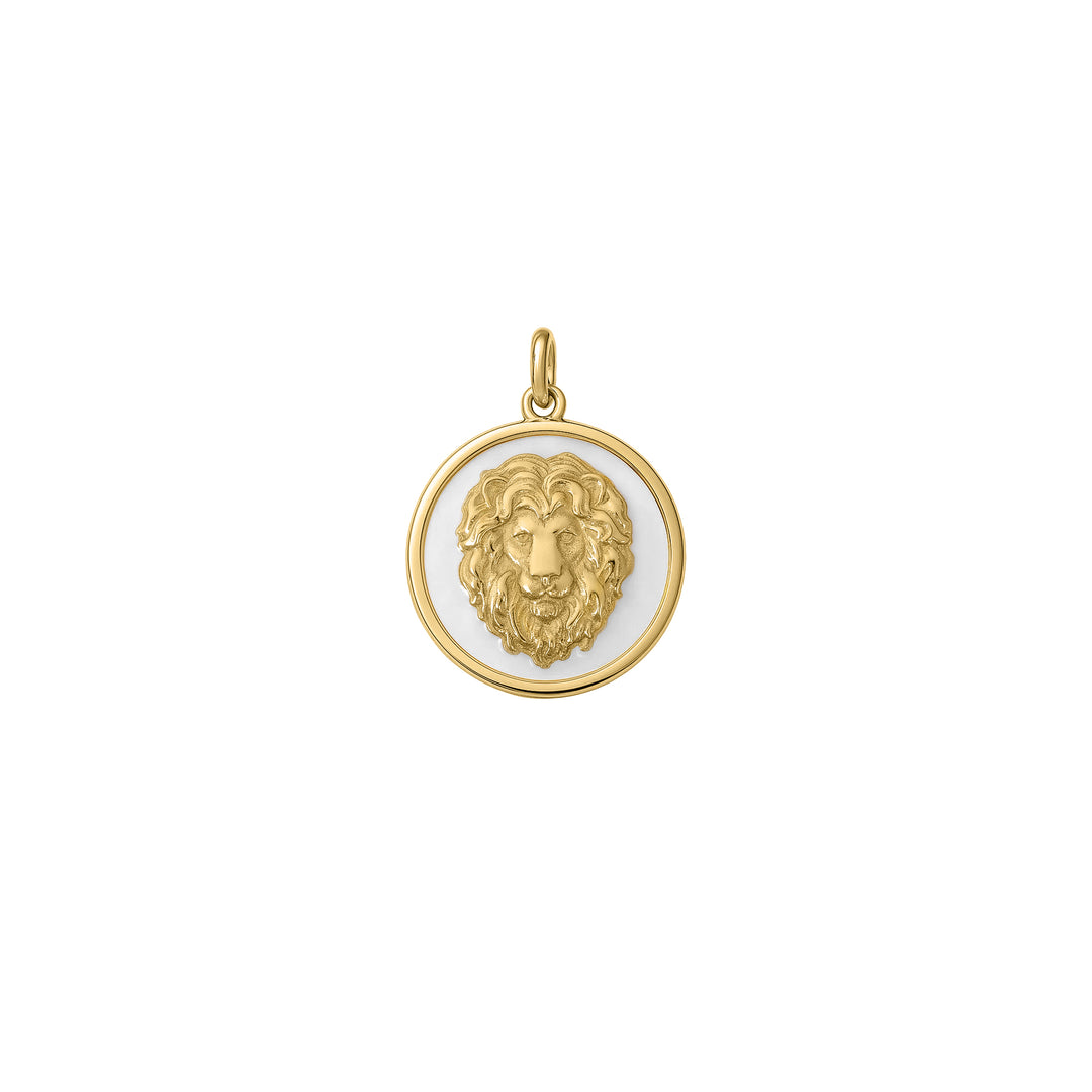 Petite Pure Lion Strength Charm in 18K Gold
