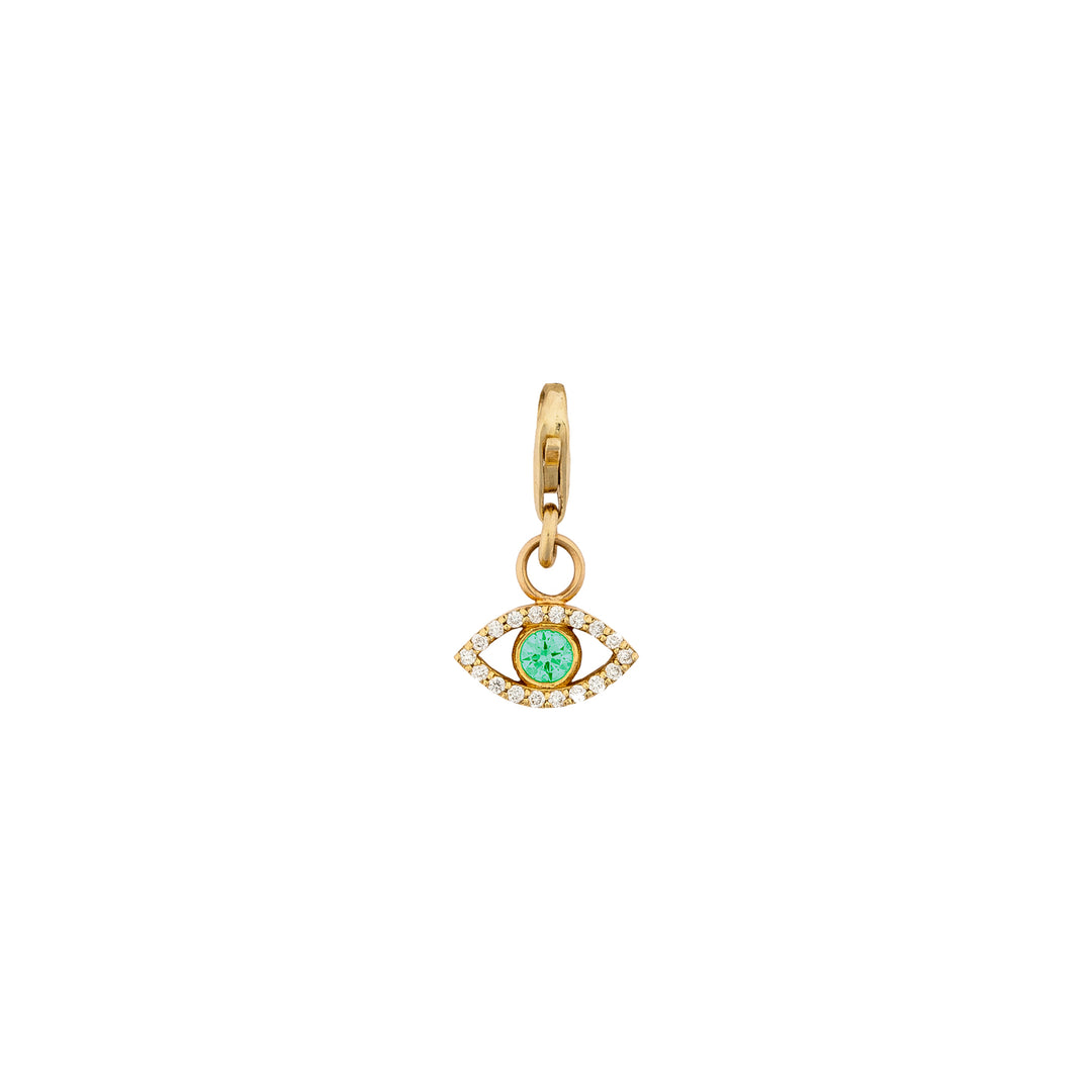 Emerald Evil Eye Charm