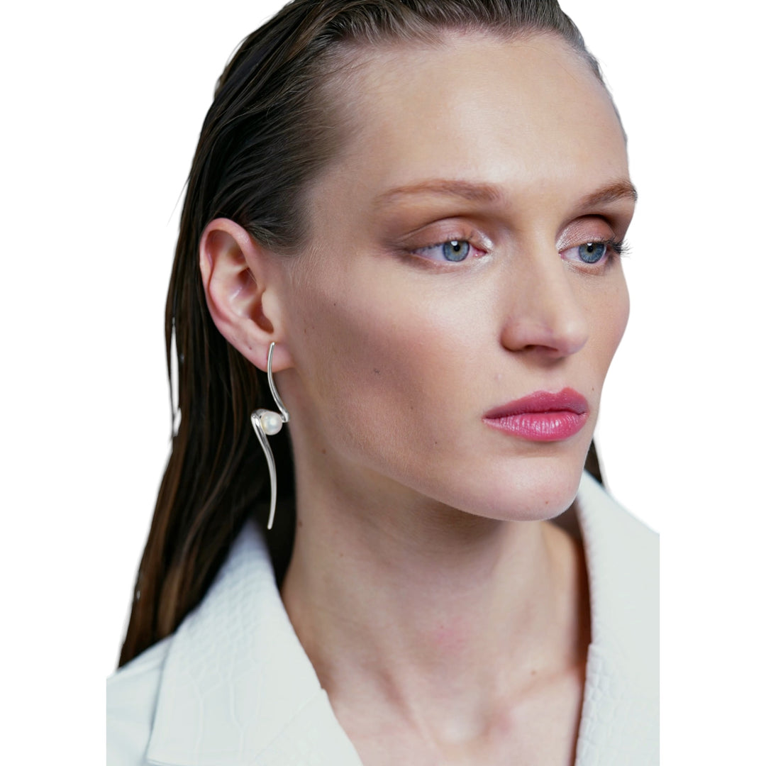 haniotis waves pearls athens greece jewellery  Sterling Silver_freshwater pearls_Χανιώτης_κοσμήματα_σκουλαρίκια_μαργαριτάρια