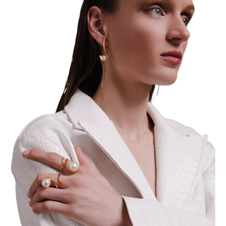 haniotis waves pearls athens greece jewellery  χρυσός 14Κ,GOLD 14 KARATS_freshwater pearls_Χανιώτης_κοσμήματα_σκουλαρίκια_μαργαριτάρια