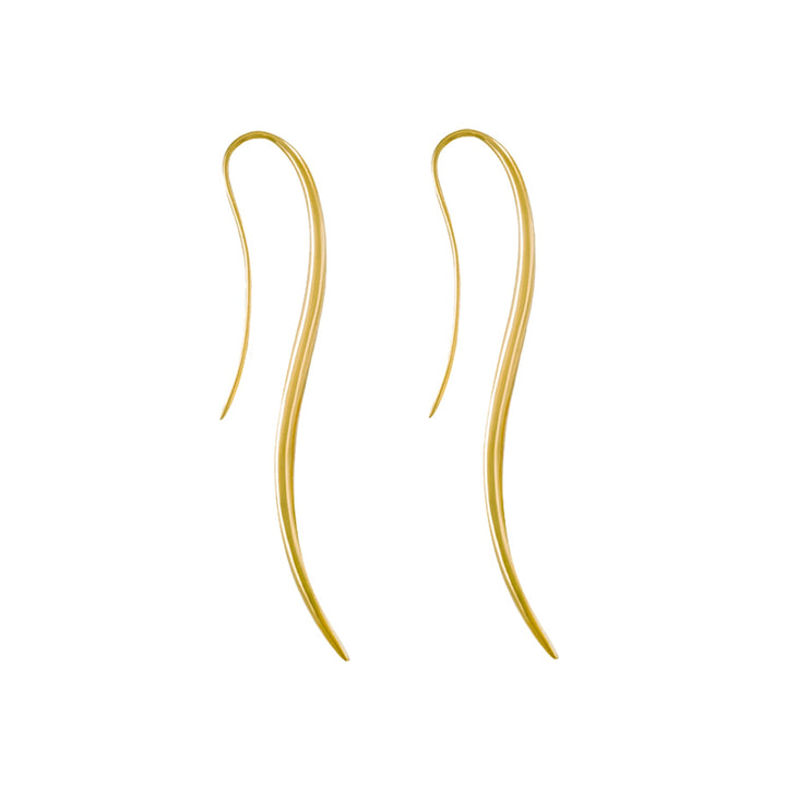 Dione earrings - Eternal Waves collection - Aegean Sea-inspired jewelry - Greek mythology-inspired earrings - Timeless gold earrings - Minimalist jewelry design - Versatile accessories - Ethically sourced materials - Certificate of Authenticity - Haniotis Hellas jewelry
