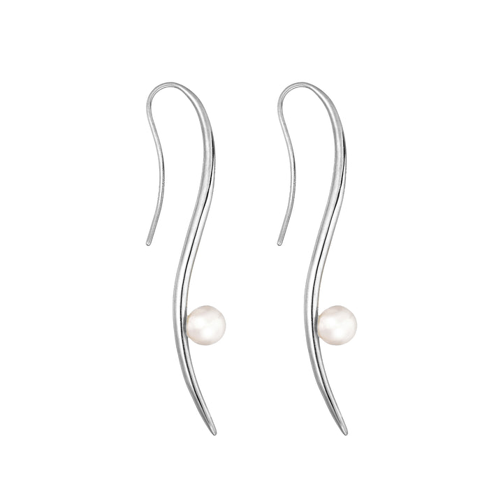 Effortless Elegance: Dione Pearl Earrings from Haniotis Hellas  - Dione Pearl earrings - Eternal Waves collection - Timeless elegance - Greek mythology-inspired jewelry - Sterling Silver earrings - Freshwater pearl jewelry - Versatile fashion accessory - Haniotis Hellas jewelry - Elegant heirloom pieces - Aegean Sea-inspired design - Invisible setting jewelry - Effortless glamour