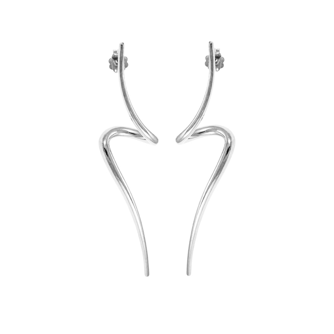 earrings, Eternal Waves collection, Aegean Sea, Greek Summer, clean design, minimal lines, natural beauty, face, movementversatile, sophistication, day and night, morning to night, earrings, lower posts, substantial presence, confidence, style, harmony, ceto, stilve rings, dione, aegean bracelets.Haniotis Hellas