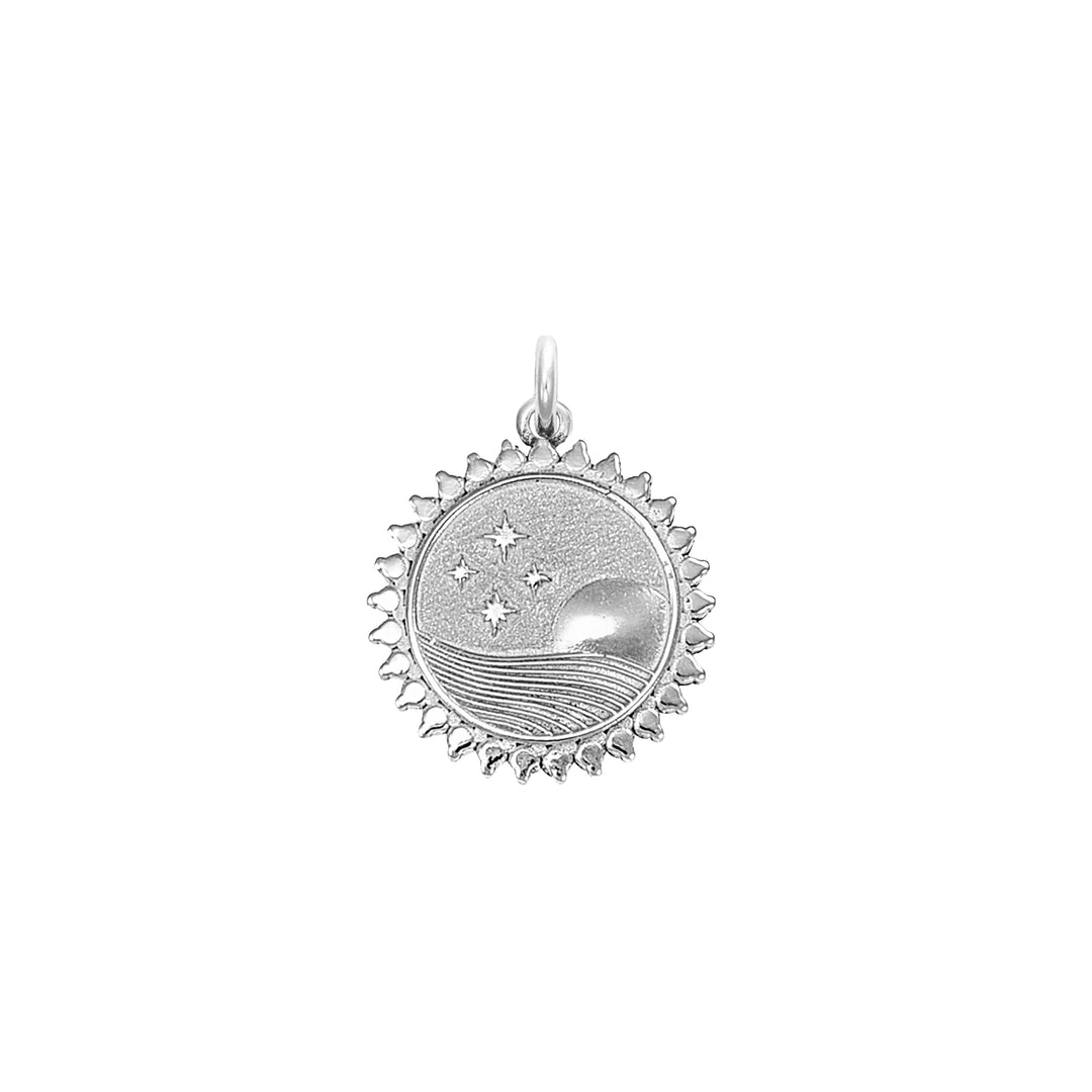 Diamond Mini Pegasus Charm in Sterling Silver