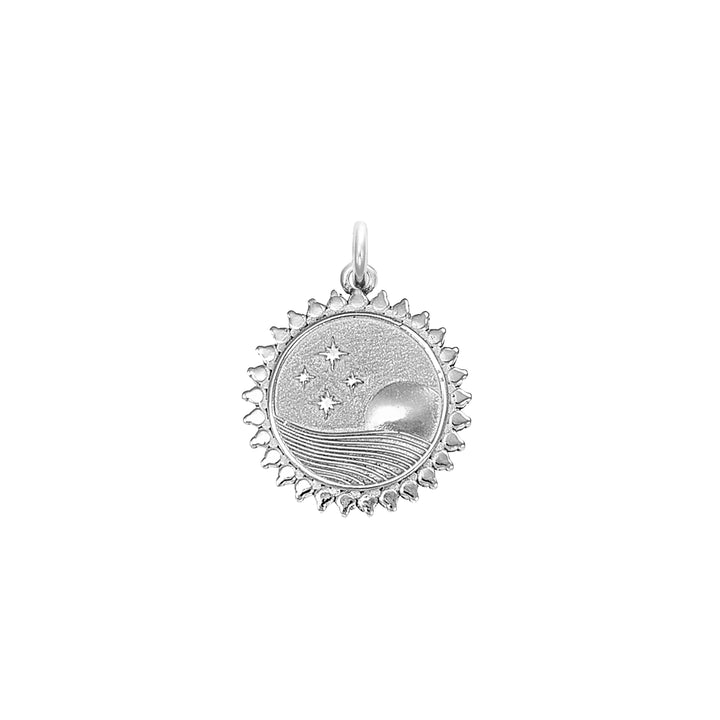 Diamond Mini Pegasus Charm in Sterling Silver