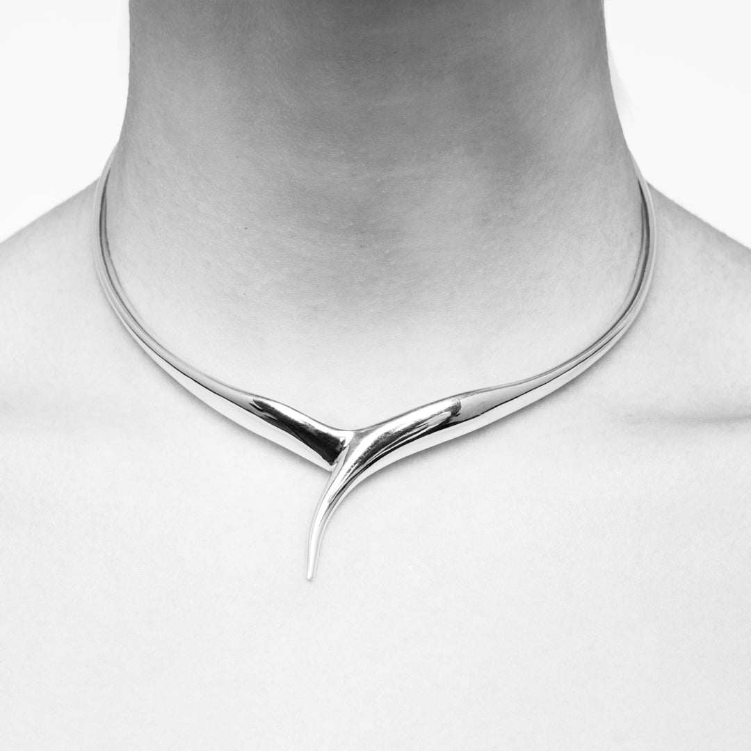 Haniotis_Waves_Eternal Waves_Harmony Choker_Silver_Haniotis_Hellas_Jewellery_necklace_choker_Χανιώτησ_κοσμήματα_κολιέ