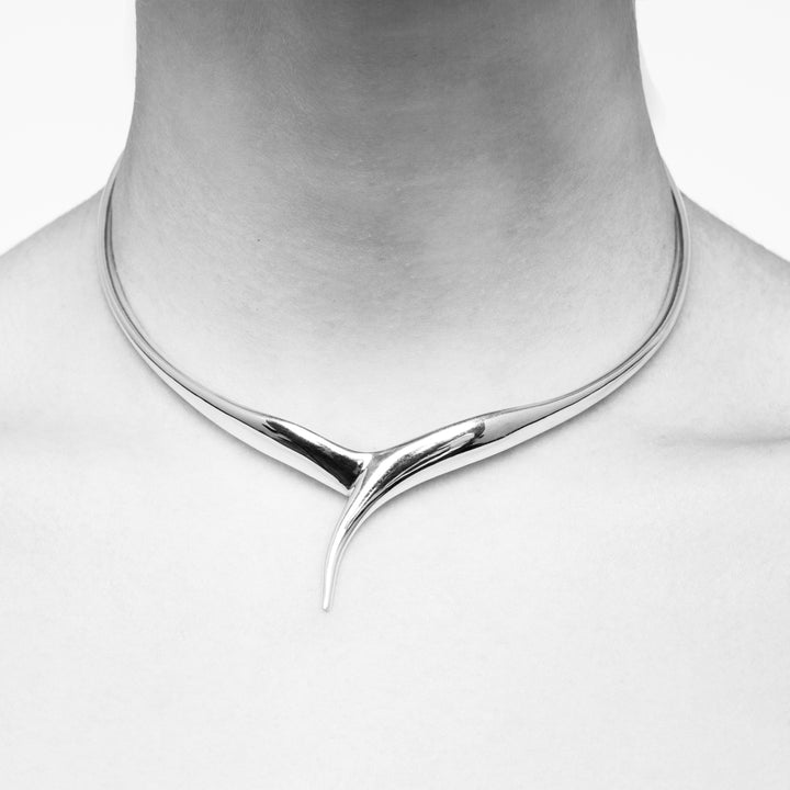 Haniotis_Waves_Eternal Waves_Harmony Choker_Silver_Haniotis_Hellas_Jewellery_necklace_choker_Χανιώτησ_κοσμήματα_κολιέ