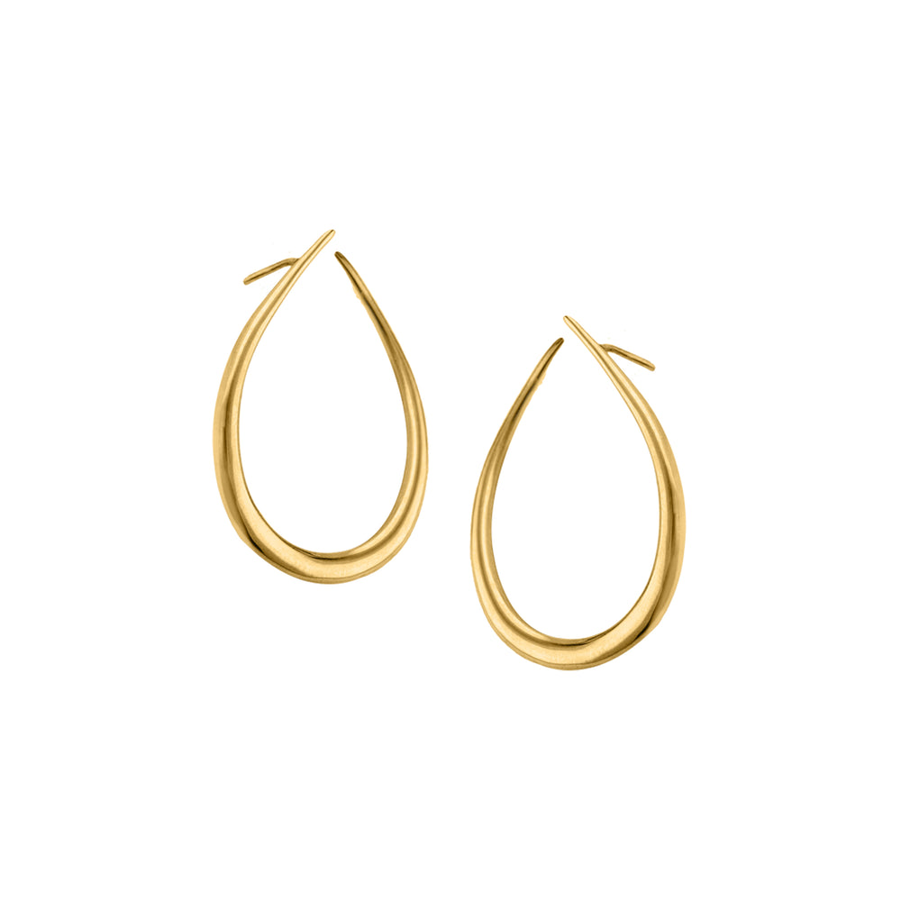 - Daeira earrings - Eternal Waves Collection - Greek mythology inspired jewelry - 14K gold jewelry - Statement earrings - Unique hoop earrings - Versatile jewelry - Heirloom pieces - Freshwater pearl earrings - Ethically sourced jewelry - Lifetime guarantee - Haniotis Hellas jewelry