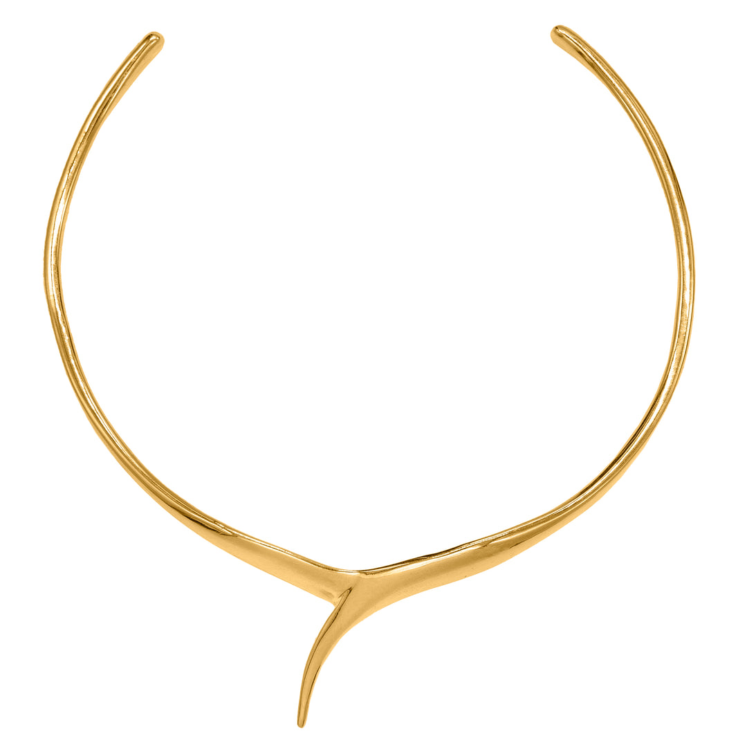 Haniotis Hellas_Eternal Waves_Harmony choker_Gold 14K_- Harmony choker - Aegean-inspired jewelry - Statement choker necklace - Greek mythology inspired accessories - 14K Gold choker - Elegant chunky necklace - Matching jewelry set - Timeless design choker - Ethically sourced materials