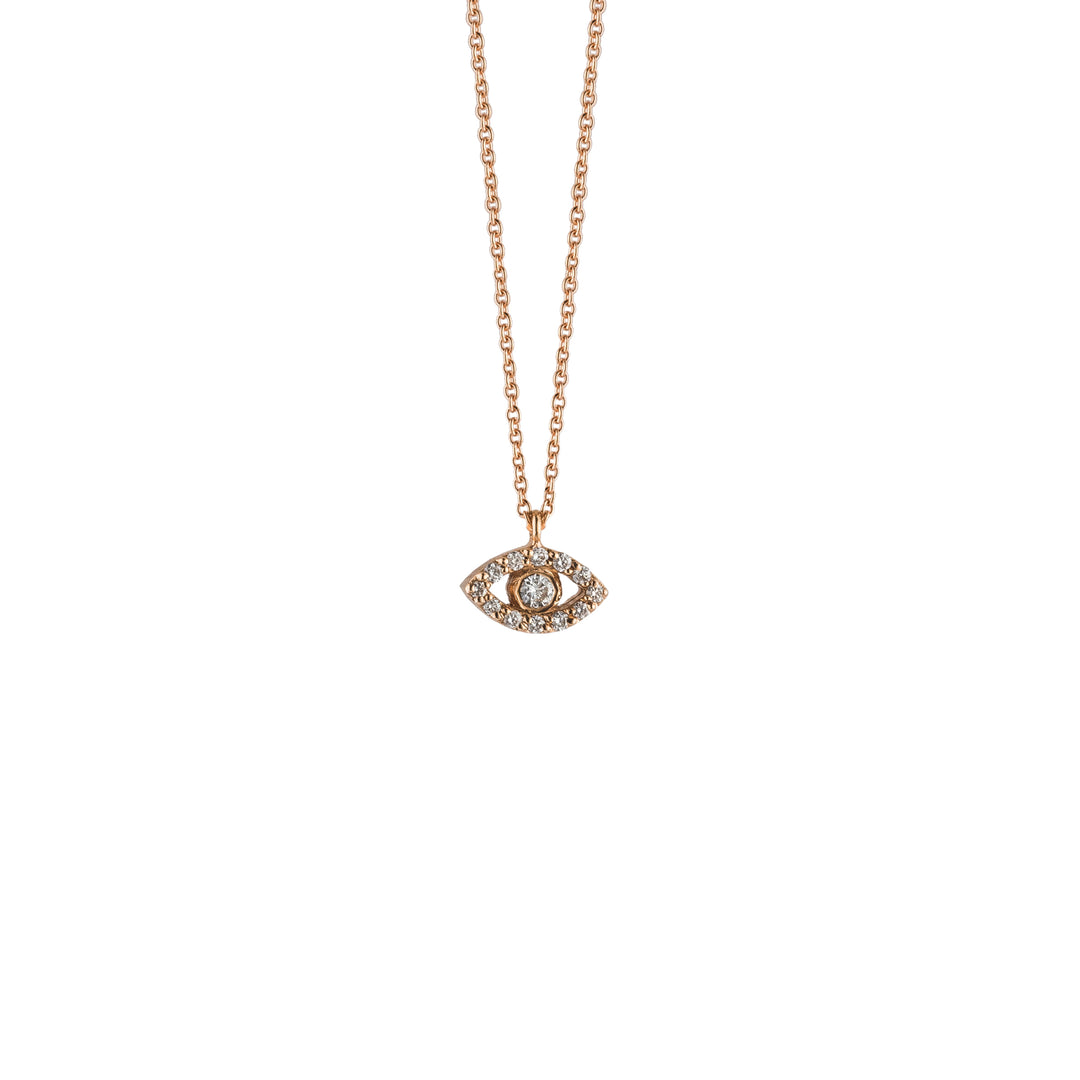 Diamond Medium Evil Eye Pendant