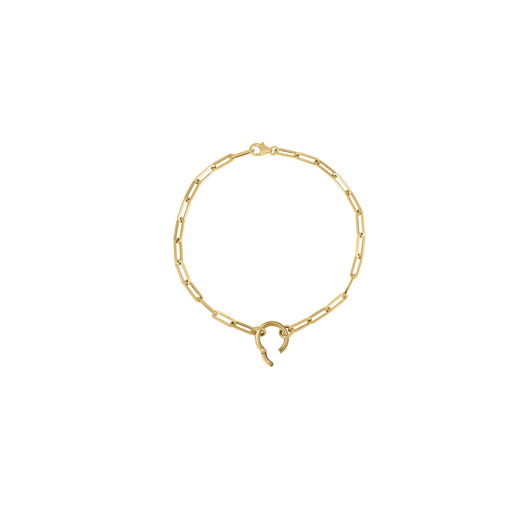 Bracelet Mini Paperclip with Round Clasp