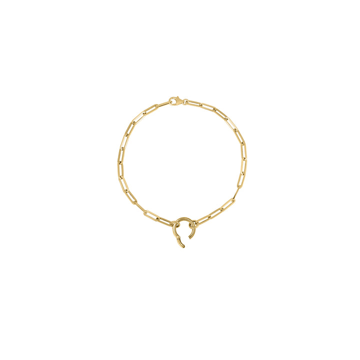 Bracelet Mini Paperclip with Round Clasp