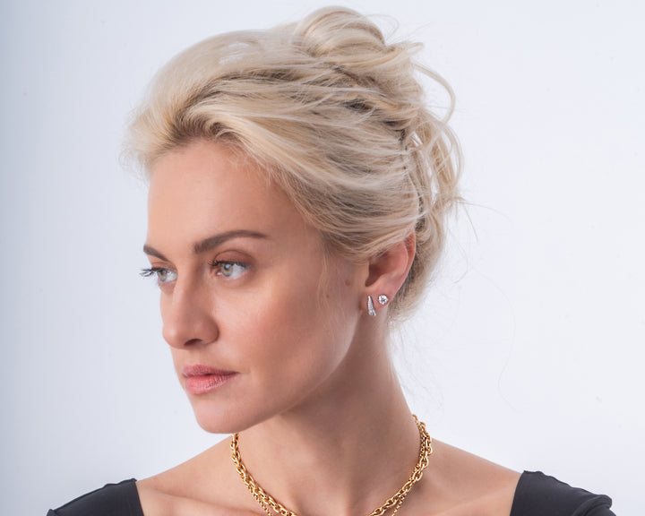 Diamond Calliste Earrings in 18K Gold