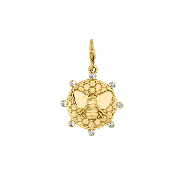 Diamond Bee Euphoria Charm in 18K Gold