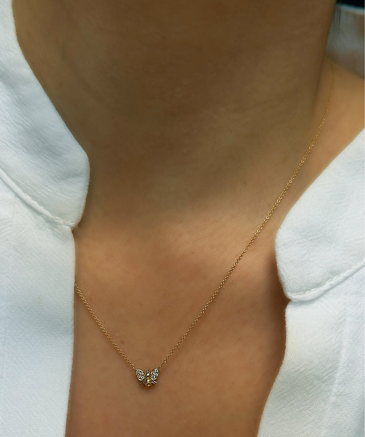 Diamond Queen Bee Pendant