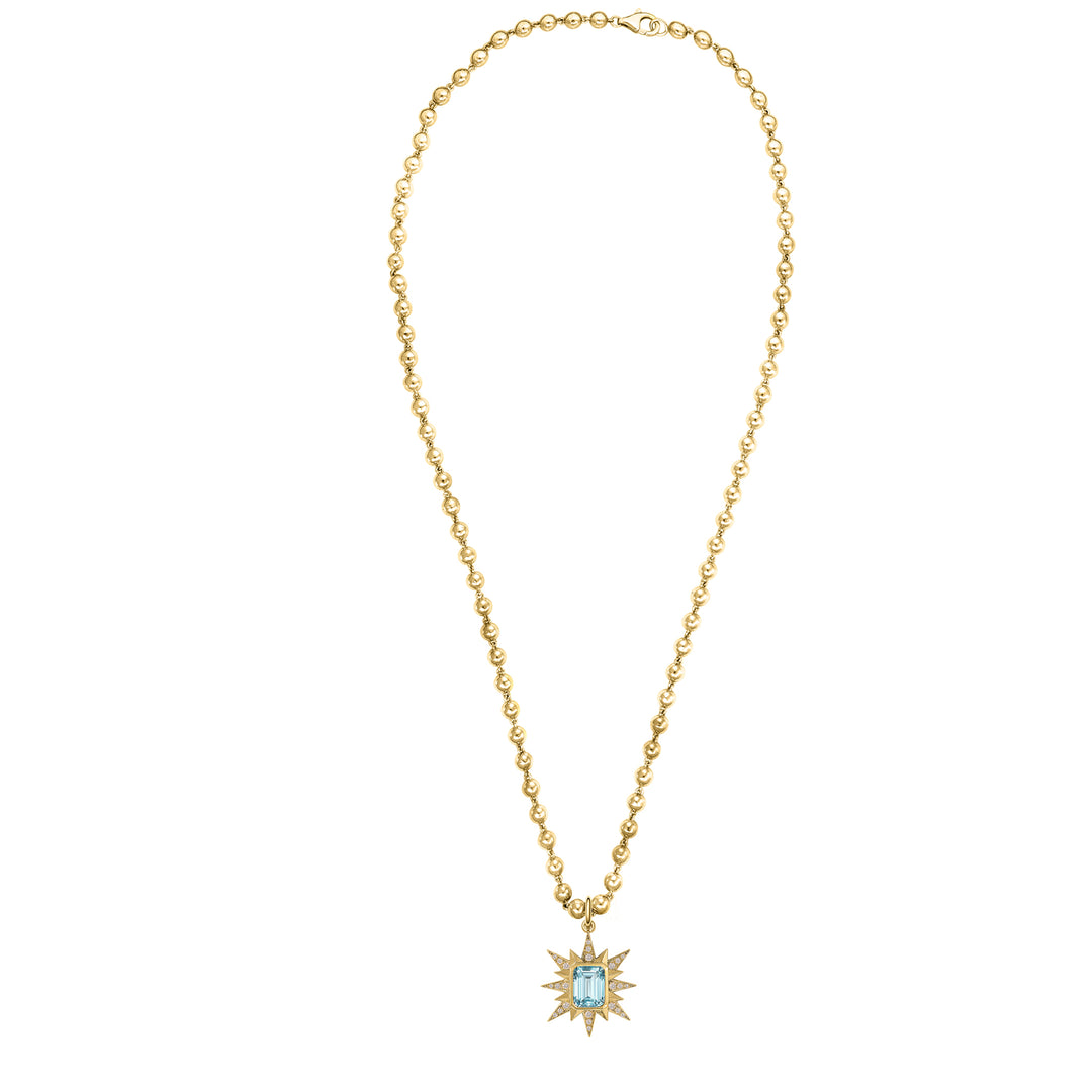 Astron Aquamarine Ball chain