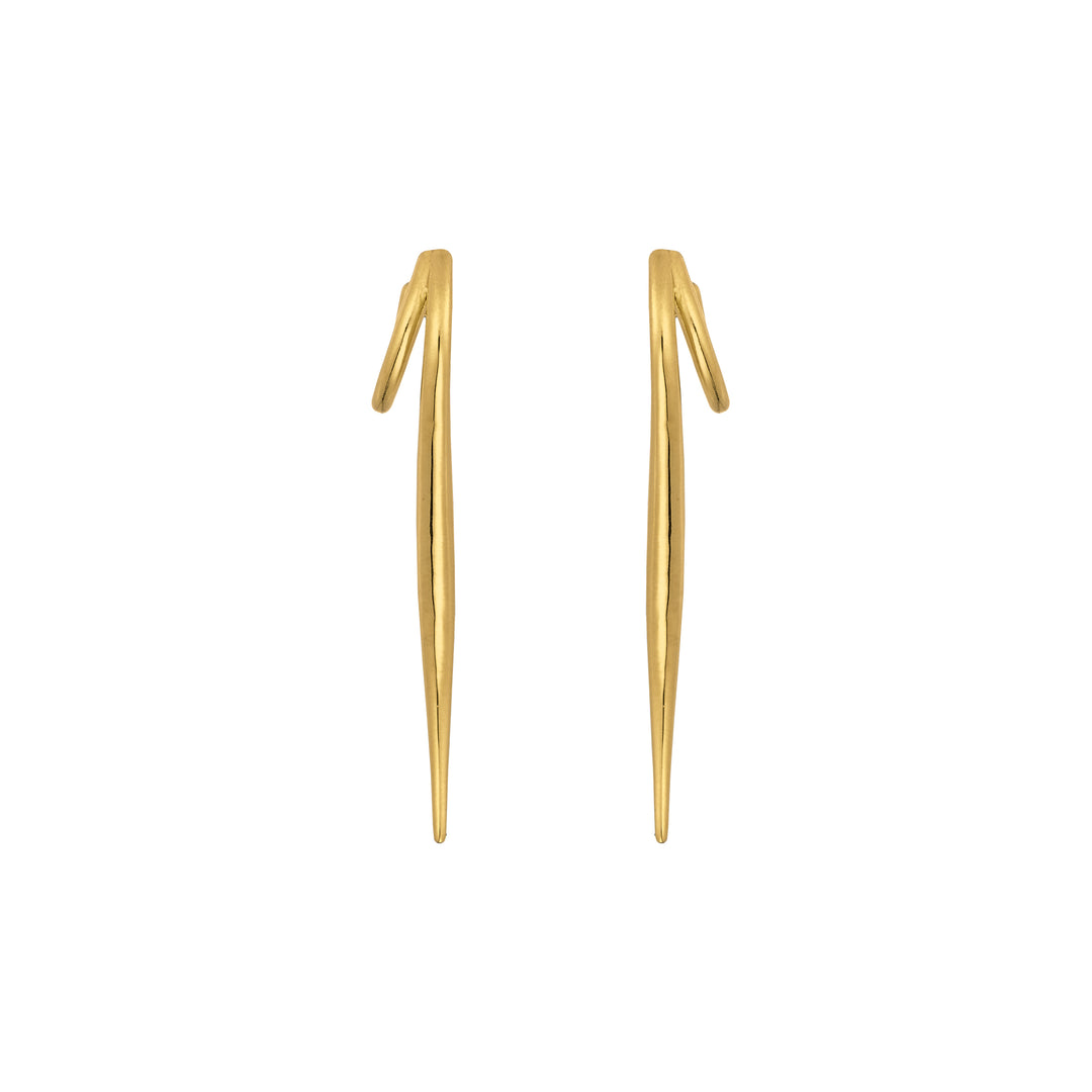 Haniotis Hellas_Eternal Waves_Doris Earrings_Made in Greece_Athens_Paros_Gold 14K