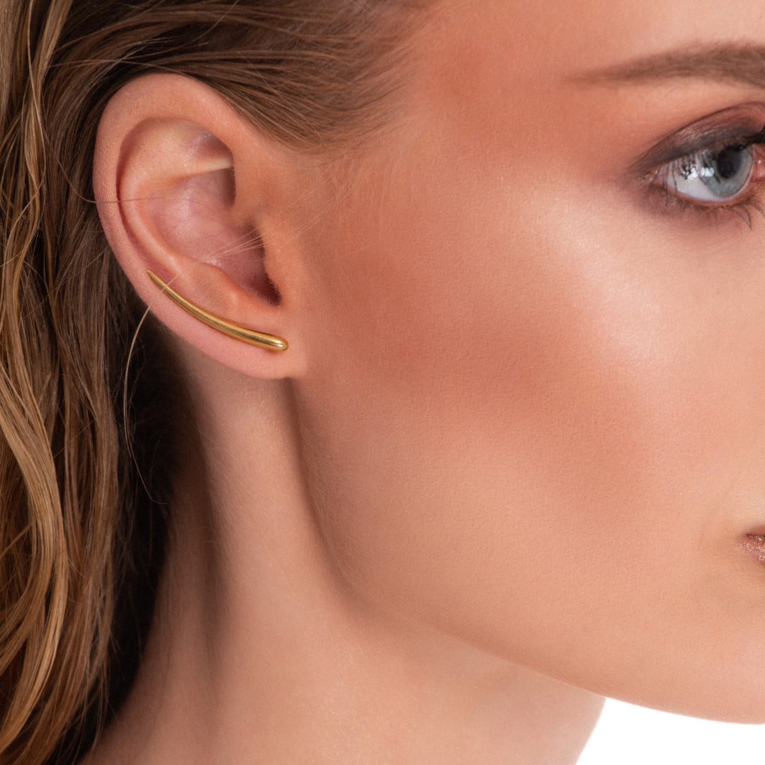 hANIOTIS hELLAS-Ceto earrings - Eternal Waves collection - Greek mythology-inspired jewelry - 14K gold earrings - Versatile ear climbers - Greek jewelry craftsmanship - Ethically sourced materials - Timeless design - Statement jewelry - Heirloom piece_