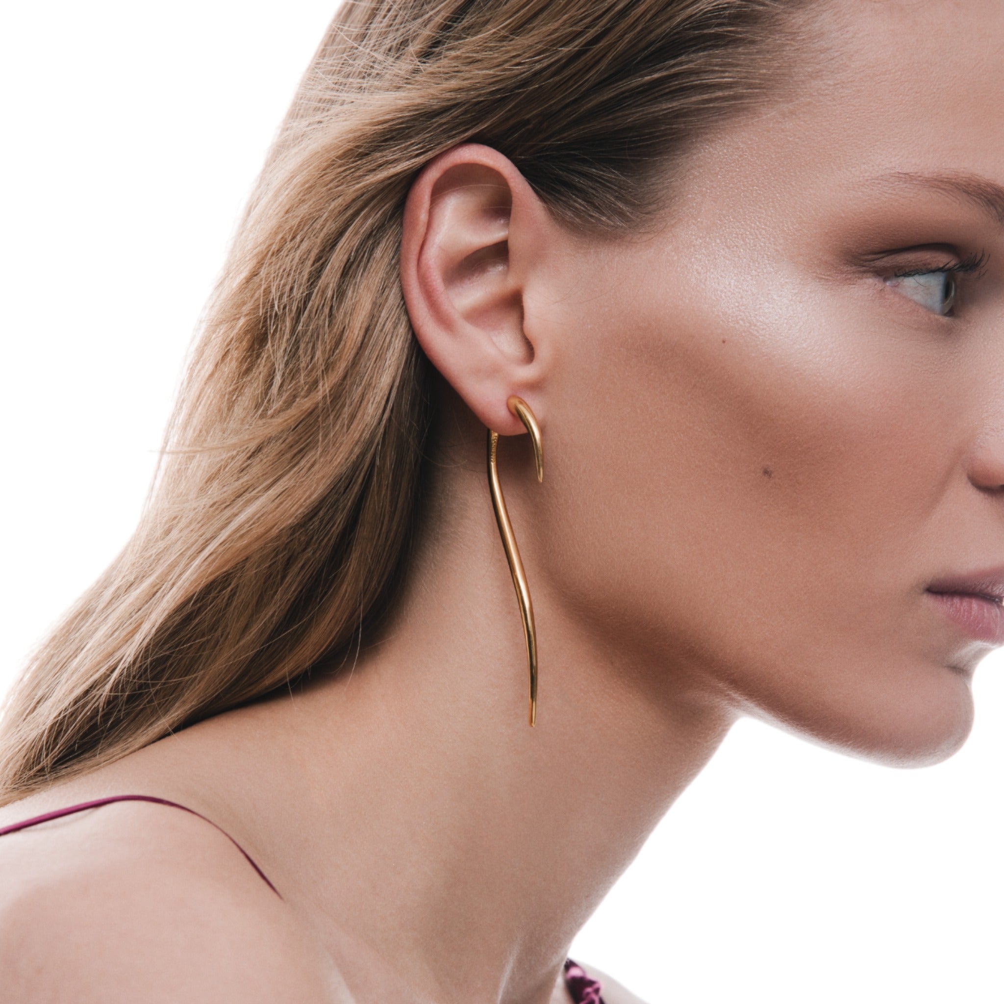 Neda Earrings Embrace Timeless Elegance with Gold Haniotis Hellas HANIOTIS HELLAS