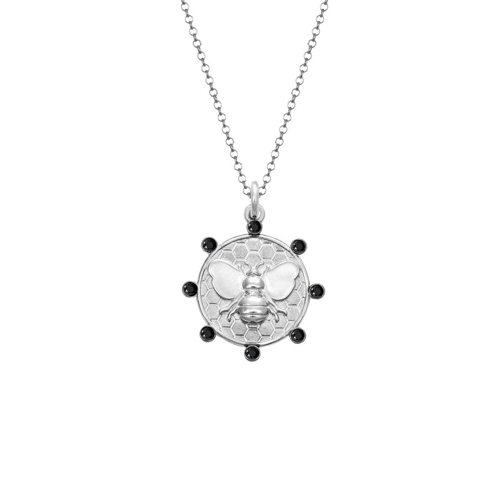 Diamond Bee Euphoria Pendant in Sterling Silver