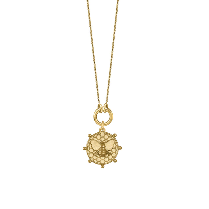 Bee Euphoria with Skinny mini clasp chain in 18K Gold
