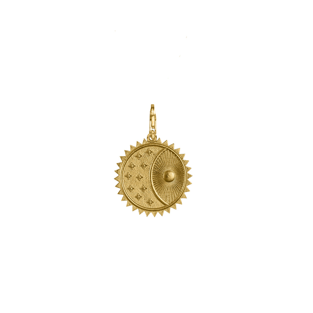 Ouroboros and Diamond Bee with Mini Paperclip clasp chain in 18K Gold