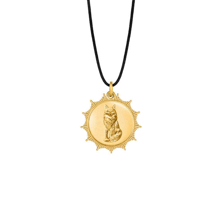Fox Pendant Gold