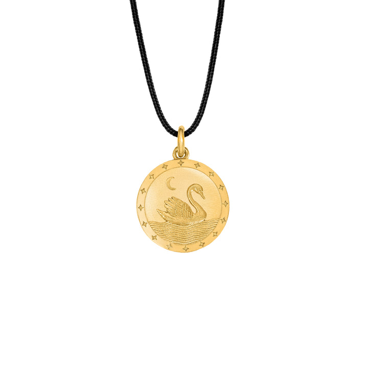 Swan Pendant Gold