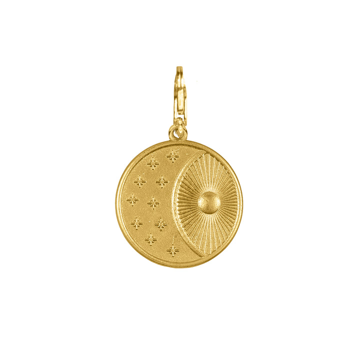 Lion, Diamond Bee and Sapphire Eye with Rolo clasp extension chain in 18K Gold