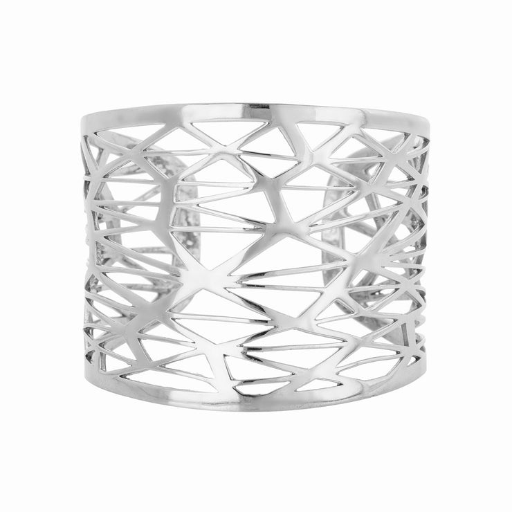 Illusion Cuff Bracelet in Sterling Silver