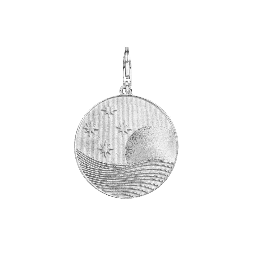 Black Pegasus Charm in Sterling Silver