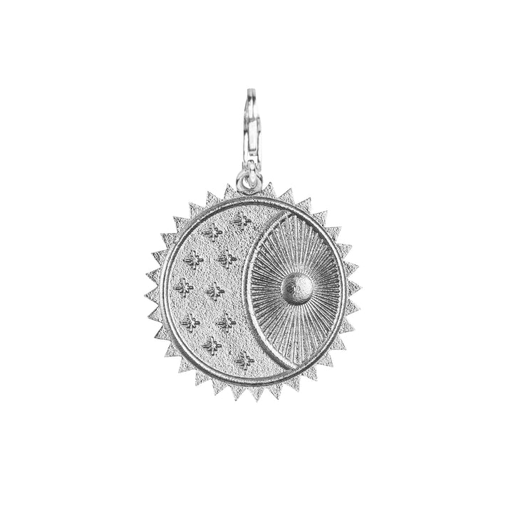 Black Ouroboros Charm in Sterling Silver