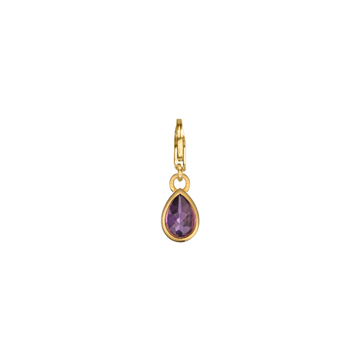 Pear Drop Charm in 18K Gold